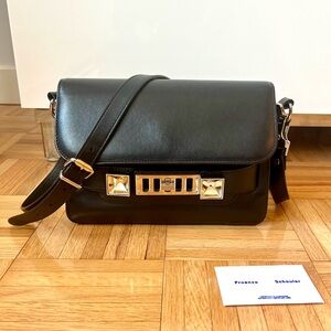 Excellent Cond. Proenza Schouler Mini PS11 Black Calfskin Crossbody Shoulder Bag